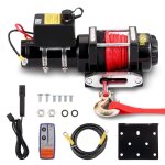 Teeno treuil électrique 12v 4 500 lbs2041 kg corde synthétique 5. 5 mm x 10 m télécommande sans fil treuil ... Teeno treuil électrique 12v 4 500 lbs2041 kg corde synthétique 5. 5 mm x 10 m télécommande sans fil treuil ...