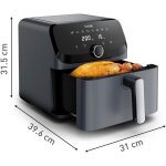 Tefal air fryer trs grande capacit de 7. 5l easy fry mega ey855be0