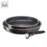 Tefal ingenio easy plus po�les 24 / 28 cm rev�tement antiadh�sif tous feux sauf induction compatible ...