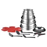 Tefal ingenio emotion on set 22 pi�ces po�les et casseroles accessoires inox empilable antiadh�sif induction ...