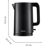 Bouilloire lectrique - tefal - ko1408e0 - 15l - base pivotante 360 - double isolation
