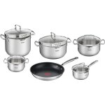 Set de cuisine - tefal - duetto g732sb55 - 11 pi�ces - acier inoxydable - antiadh�sif