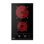 Teka - tbc32000xflbk - table de cuisson vitroc�ramique - 2 zones - 30cm - commande frontale - 12 niveaux ...