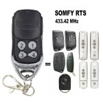 Tlcommande de garage compatible avec somfy keygo 4 rts / ns2 ns4 rts 43342mhz - style1[d157]