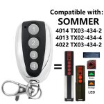 T�l�commande universelle portes de garage - ulisem - 4 boutons - 433 / 868 mhz - haute fr�quence - bo�tier ...