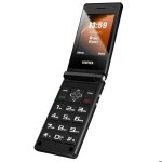 Tlphone clapet double cran batterie 1200mah double sim noir