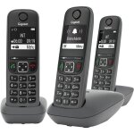 Tlphone dect sans fil - gigaset - a695 trio - 3 combins - grand cran - qualit audio - gris