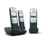Téléphone dect trio - gigaset - a690a - répondeur numérique - Écran éclairé - mains libres Téléphone dect trio - gigaset - a690a - répondeur numérique - Écran éclairé - mains libres