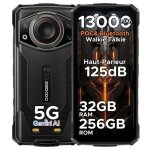 Doogee fire 7 ultra telephone portable incassable 5g smartphone interphone bluetooth sos / nfc 6. 72 ...