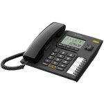 Tlphone filaire alcatel t76 avec id d'appelant noir - mains libres - rpertoire 10 noms et numros
