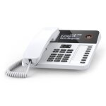 Tlphone filaire mural et de bureau - gigaset - desk 600 - cran lcd - mains libres - blanc