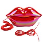Tlphone fixe cratif  lvres rouges tlphone de bureau de style europen pour le bureau  domicile ...