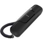Tlphone fixe filaire - alcatel - temporis t06 - design compact - fixation murale - noir