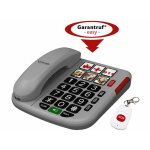 Téléphone fixe filaire senior avec télécommande sos sans fil snt - 60 Téléphone fixe filaire senior avec télécommande sos sans fil snt - 60