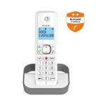 Tlphone fixe sans fil - alcatel - f860 solo gris - blocage d'appels indsirables