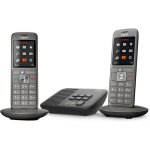 Tlphone fixe sans fil - gigaset - cl660a duo - rpondeur - 2 combins - gris anthracite