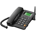 T�l�phone fixe sans fil - suteo - double carte sim - gsm 850 / 900 / 1800 / 1900 mhz - fonction radio ...