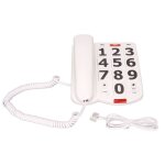 Tlphone  gros boutons grand volume rglable recomposition du dernier numro ligne fixe filaire pour ...