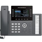 T�l�phone ip - grandstream - 12 lignes - wifi bi - bandes - bluetooth - ecran 24