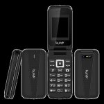 Telephone portable  clapet bundy flap noir - appareil photo - double sim