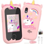 Telephone portable pour enfants smartphone enfant jouets fille 3 - 10 ans t�l�phone licornes 24 pouces ...