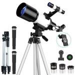 T�lescope astronomique pour adulte et enfant portable t�lescopes 70mm ouverture 400mm avec 3 oculaires ...