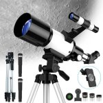 T�lescope astronomique pour adulte et enfant, portable t�lescopes 70mm ouverture 400mm avec 3 oculaires ...