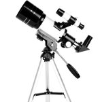 T�lescope astronomique - focale 400mm - objectif 70mm - grossissement 150x - facile � installer - blanc ...