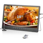 T�l�viseur portable desobry 18 pouces hd 1080p avec antenne mini tv lcd 12v pour camping