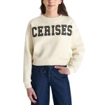 Temps des cerises - sweat col rond - crme - xxs - blanc cass - pulls & gilets & sweats femme