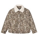 Temps des cerises - veste - léopard - xs - beige - vestes doudounes & blousons femme Temps des cerises - veste - léopard - xs - beige - vestes doudounes & blousons femme