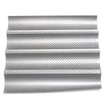 Tempsa cuisson moule de baguette pain fran�ais anti - collage forme vague argent�