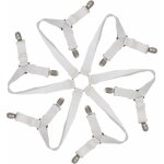 Tendeur drap housse lastique rglable 6 - voies - attaches draps housses pour matelas ronds et carrs ...