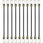Tendeurs elastique avec crochets10 pcs 24 cm petite corde ajustable avec attache mini sandow bache en ...