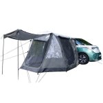 Tente auvent pour bus / minibus - skandika aarhus air protect - 4 pers - gonflable - autoportant - tapis ...