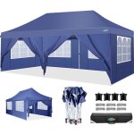 Tente � baldaquin pop - up 10x20ft avec 6 parois lat�rales amovibles tentes � baldaquin ext�rieures pour ...
