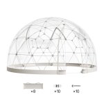 Tente � bulles (d�me) - duoku - gb - dome - 12 - diam�tre 36 m x h 22 m - transparent pvc - 4?7 personnes ...