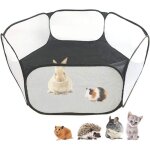 Tente de cage - ynkkvre - parc transparent - respirant - portable - pour petits animaux