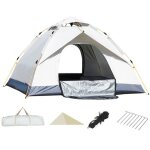 Tente de camping 2~3 homme personnes tente automatique instantane double porteimpermable et coupe - ...