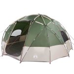 Tente de camping d�me - vidaxl - 475x475x235 cm - vert - polyester imperm�able - 12 personnes - montage ...
