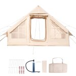 Tente de camping gonflable - duoku - 3x2x2 m - tente de glamping pour 3  5 personnes oxford 300d facile ...