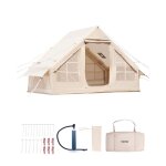 Tente de camping gonflable - vevor - 3x2x2 m - tente de glamping pour 3  5 personnes oxford 300d - avec ...