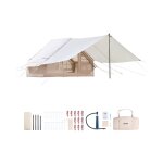 Tente de camping gonflable - vevor - 3x2x2 m - tente de glamping pour 3  5 personnes oxford 300d - avec ...