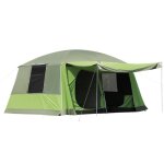 Tente de camping - outsunny - pour 4 � 8 personnes - l�g�re portable - facile � installer - porche sac ...