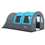 Tente de camping outsunny pour 5 - 6 personnes avec 2 portes de chambre et sac de transport imperméable ... Tente de camping outsunny pour 5 - 6 personnes avec 2 portes de chambre et sac de transport imperméable ...