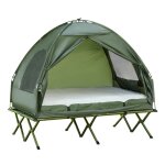 Tente de camping tente camping sur�lev�e pour 2 personnes avec matelas pneumatiquepour le camping la ...