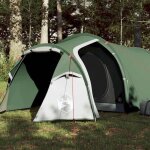 Tente de camping tunnel - vidaxl - 2 personnes - vert - imperm�able - r�sistante au vent