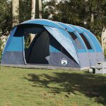 Tente de camping tunnel - vidaxl - 5 personnes - imperm�able - 486x320x210 cm - 2 chambres - 1 porte ...