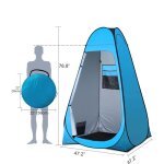 Tente de douche camping instantane tanche 170t ? cabine de changement pliable anti - uv abri intime ...