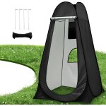 Tente de douche pop up - otbact - portable - anti - uv - 3 fen�tres da�ration - r�sistante au vent